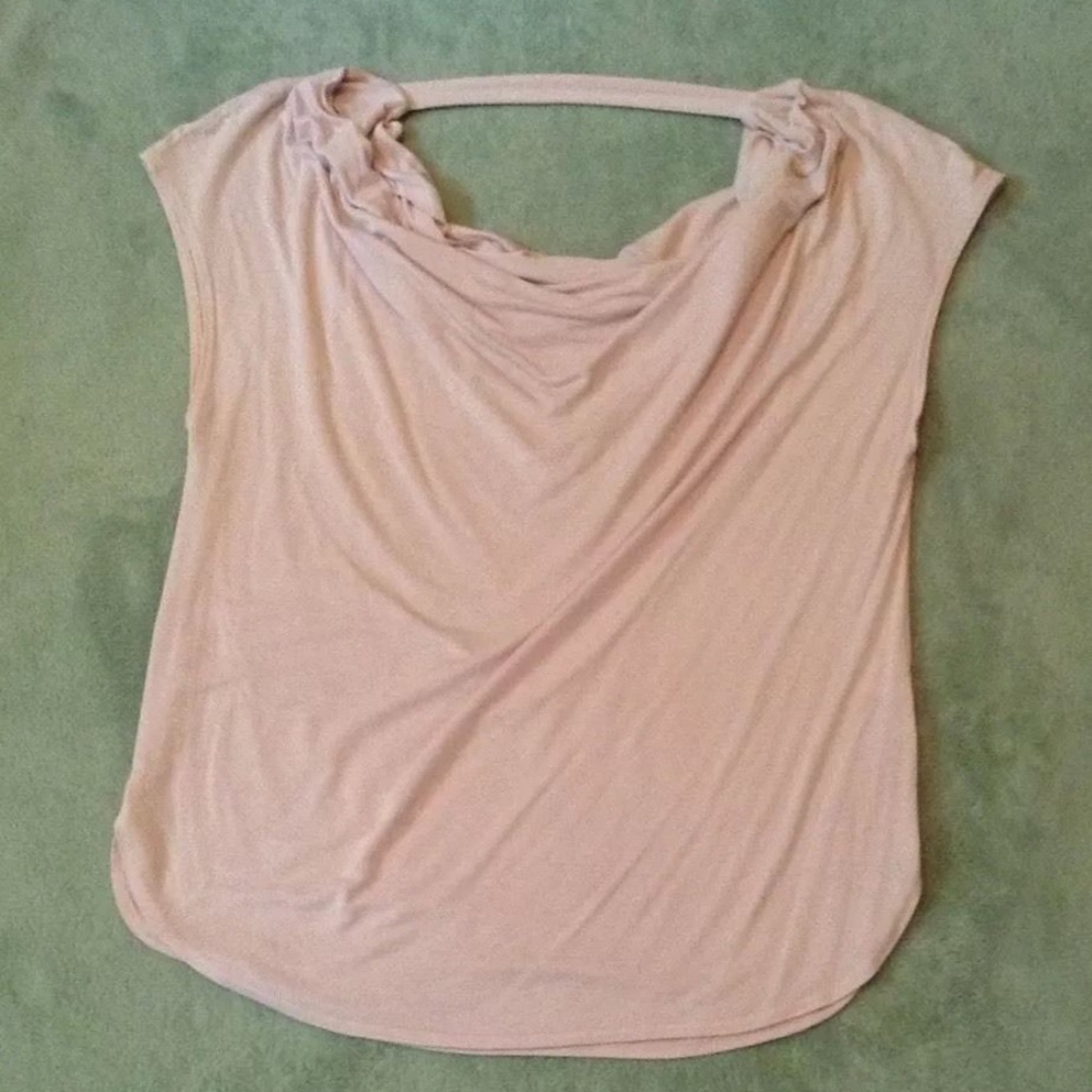 KRISA WOMENS SMALL SHORT SLEEVE PINK SHIRT TOP